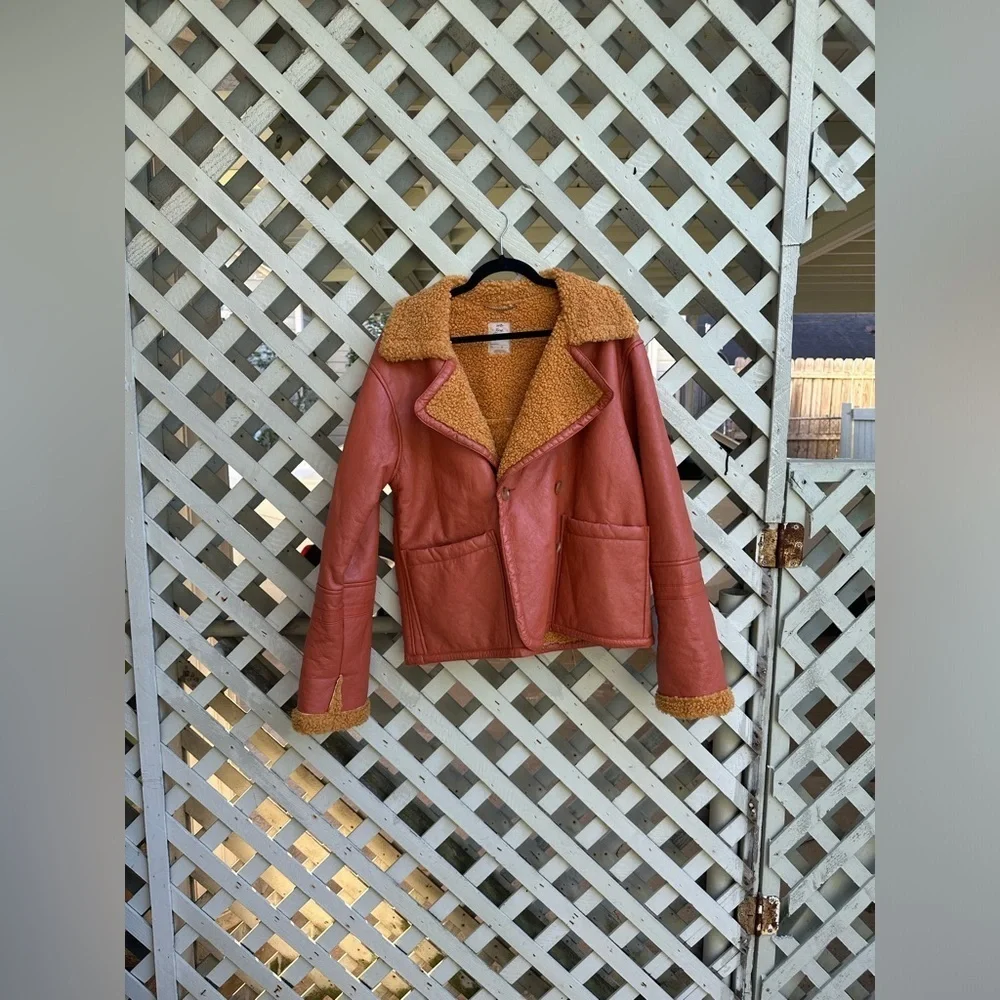 Free people Kaja Vegan Bonded Peacoat